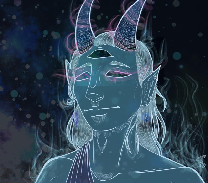 Visualizer bg for Stardust in the Eyes of the Azure God